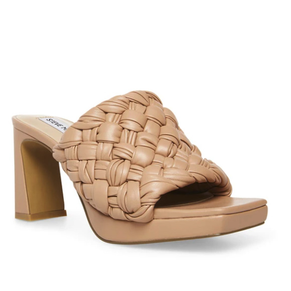 Steve Madden Shoes - Steve Madden Braid Nude Sandal Heel